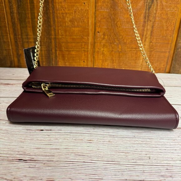 I.N.C. INTERNATIONAL CONCEPTS Averry Tunnel Convertible Clutch Crossbody – Red P - Picture 3 of 6